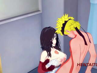 Uncensored 3D Cartoon Porn: Naruto Hentai 3D Kurenai jerks off and fucks Naruto and he cum on her tits and pussy